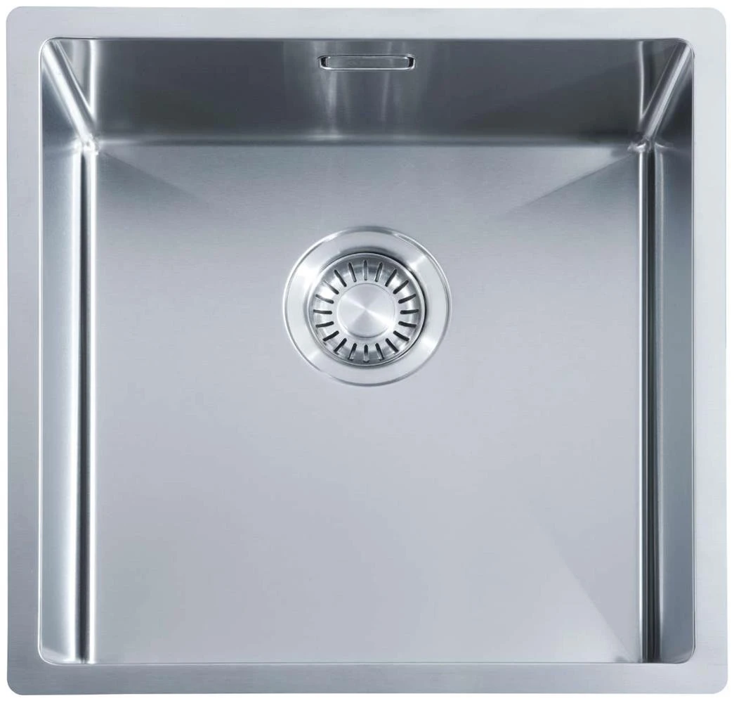 ABK Bingara 40fvi ανοξείδωτος νεροχύτης 40x40cm επίπεδη ενσωμάτωση, εντοιχισμένη και επικαθήλωση BIN40FVI