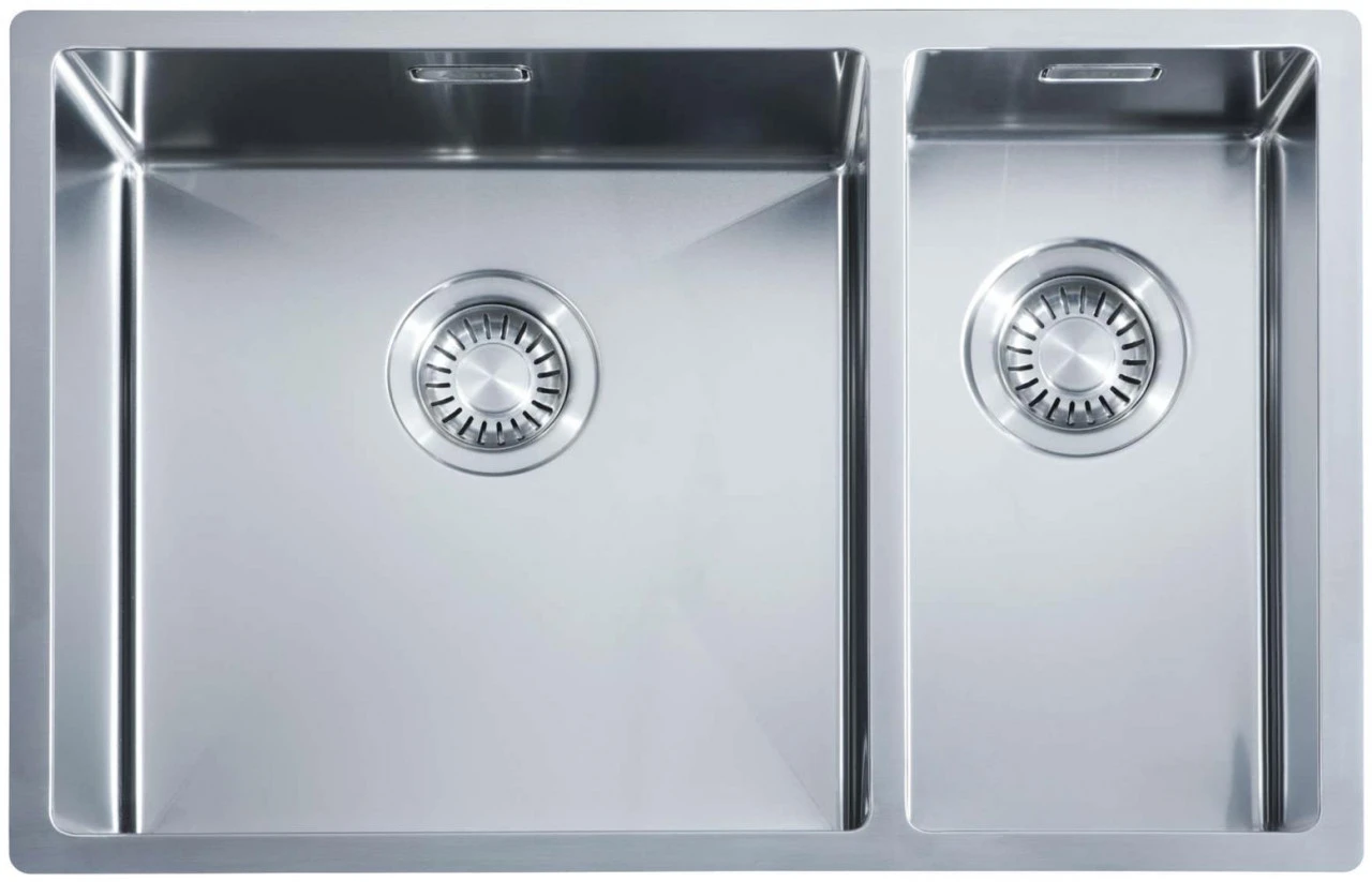 ABK Bingara μεγάλο ανοξείδωτο νεροχύτη 1,5 40x40+20x40 εκατοστά επίπεδη ενσωμάτωση, υποβολή και επικατάσταση BIN4020FVI