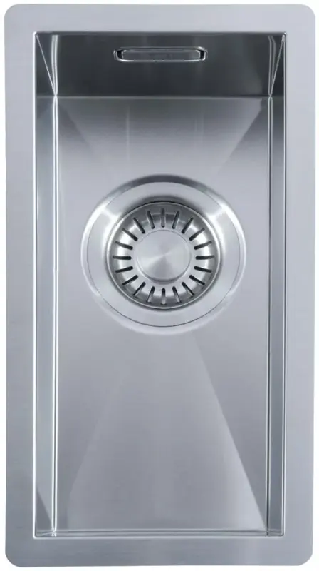 ABK Baronga μικρό ανοξείδωτο νεροχύτη 16x34 εκ. επίπεδη ενσωμάτωση, υποδομή και επικατασκευή BAR16FVI