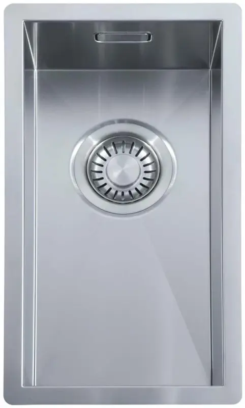 ABK Baronga μικρό ανοξείδωτο νεροχύτη 20x40 cm επίπεδη εγκατάσταση, υποστύλωμα και επάνω εγκατάσταση BAR20FVI