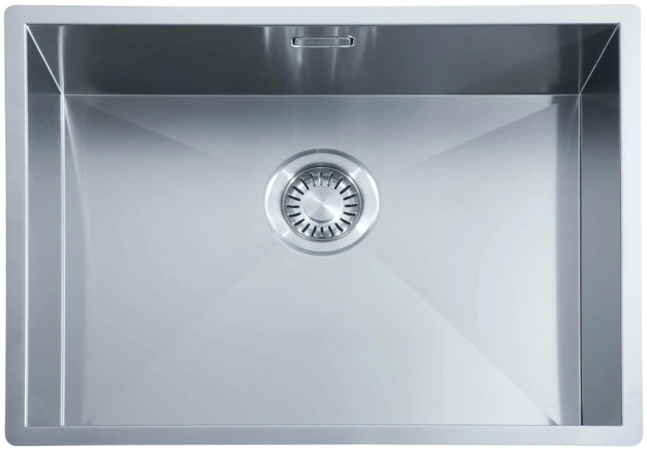 ABK Baronga μεγάλη ανοξείδωτη νεροχύτη 55x40 cm για επίπεδη εγκατάσταση, υποκατασκευή και υπερκατασκευή BAR55FVI