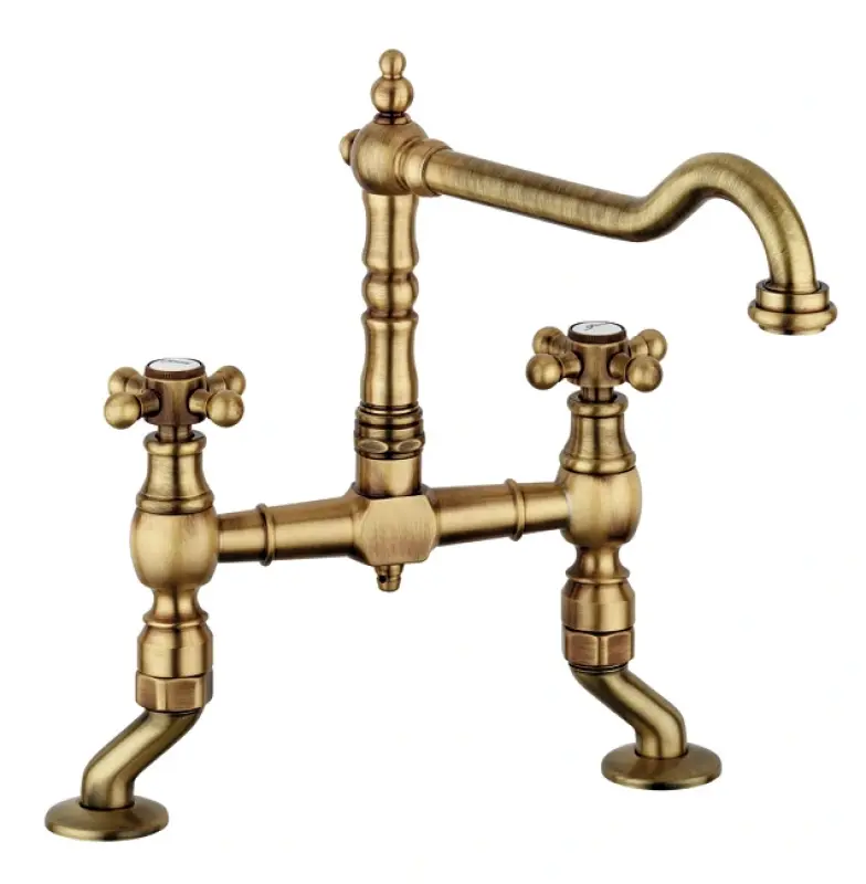 Nοσταλγική βρύση κουζίνας Μπρονζέ V1979BRST