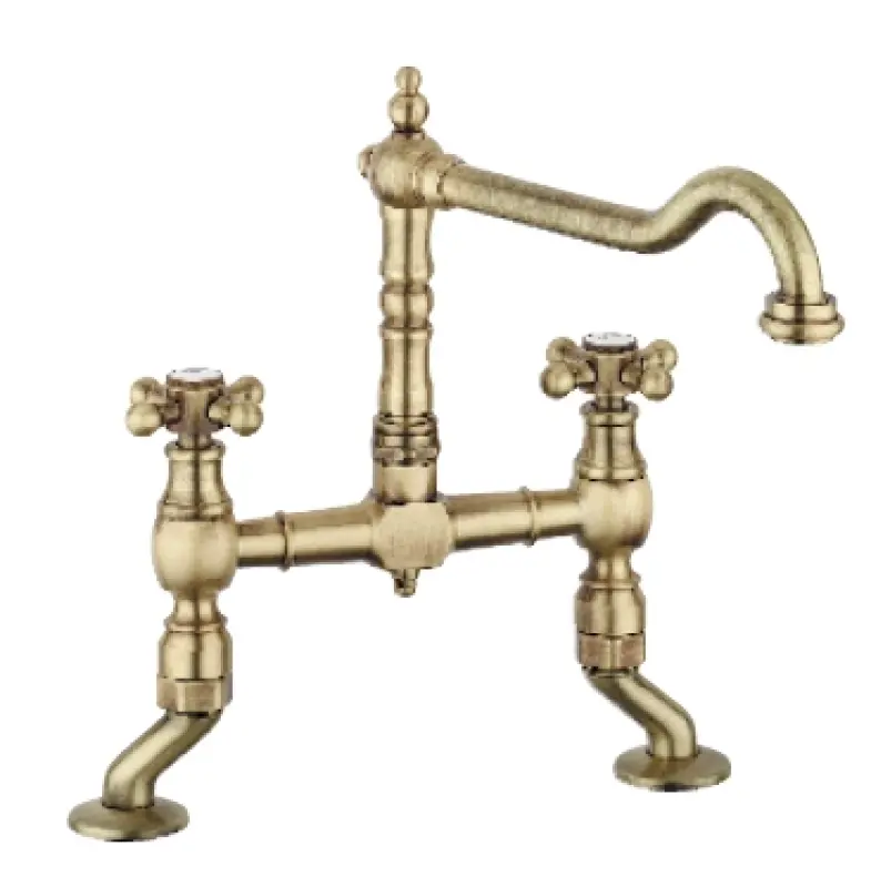 Nοσταλγική βρύση κουζίνας Μπρονζέ V1979BRST