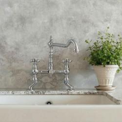 Nοσταλγική βρύση κουζίνας από ανοξείδωτο ατσάλι V1979RVSST