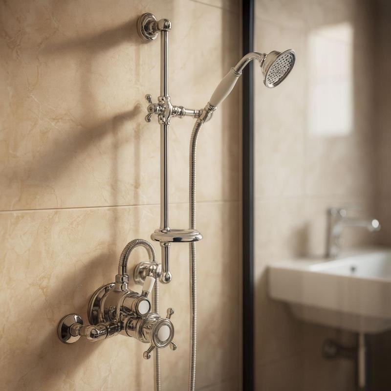 Χούμπερ Βικτωριανό Θερμοστατικό Σετ Ντουζ Χρώμιο 190R.VT01H.CR