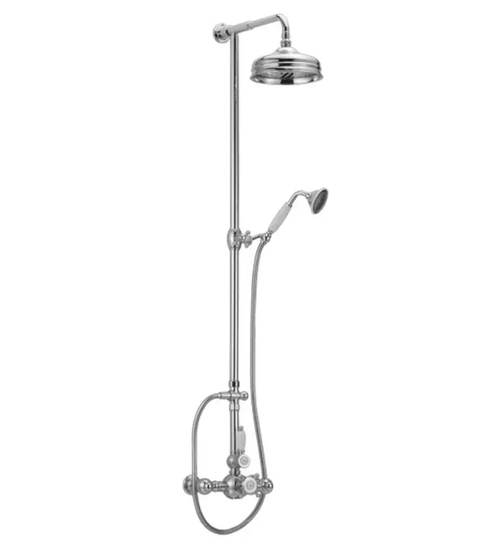 Huber Victorian Θερμοστατικό Σετ Ντους 20cm Μπρονζέ 590.VN21H.BA