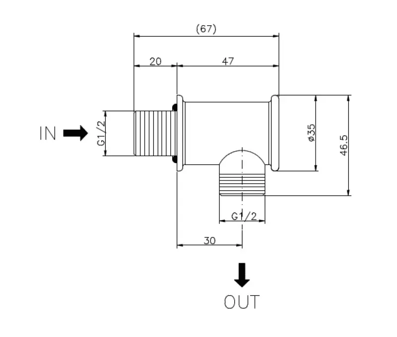 Χούμπερ Νοσταλγική Σύνδεση Τοίχου Καμπύλης Χρώμιο 67.04H.CR