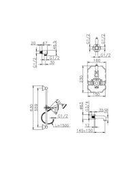 De tekst "Huber Victorian Thermostatische Inbouw Bad-Doucheset RVS 914.VT01H.AC" naar het Grieks vertalen zou zijn: "Σετ Εντοιχισμένης Μπανιέρας-Ντους με Θερμοστατική Βαλβίδα Huber Victorian 
