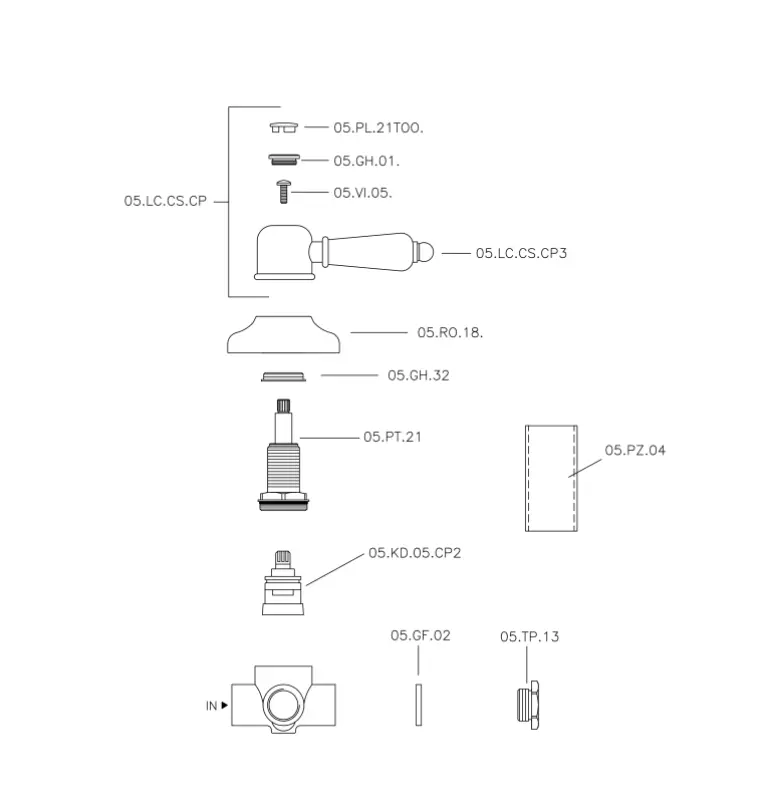 Ηuber Croisette Αναμικτήρας Χρυσός 653.CS01H.AG