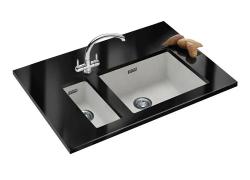 Franke Sirius 2 S2D 110.50 λευκός πλαστικός νεροχύτης 50x41cm εντοιχιζόμενος 125.0252.224