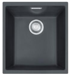 Franke Sirius 2 S2D 110.34 πλαστικό μαύρο νεροχύτη 34x41cm υποκατασκευή 125.0252.227