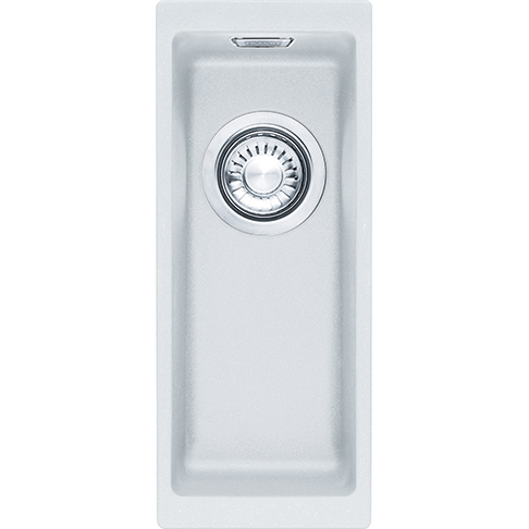 Franke Sirius 2 S2D 110.16 πλαστικό μικρό λευκό νεροχύτη 16x41cm υποκατασκευή 125.0252.233
