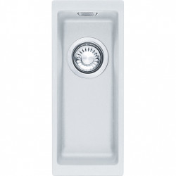 Franke Sirius 2 S2D 110.16 πλαστικό μικρό λευκό νεροχύτη 16x41cm υποκατασκευή 125.0252.233