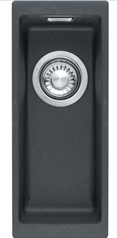 Franke Sirius 2 S2D 110.16 πλαστικό μαύρο νεροχύτη 16x41cm επιτραπέζιο 125.0252.231