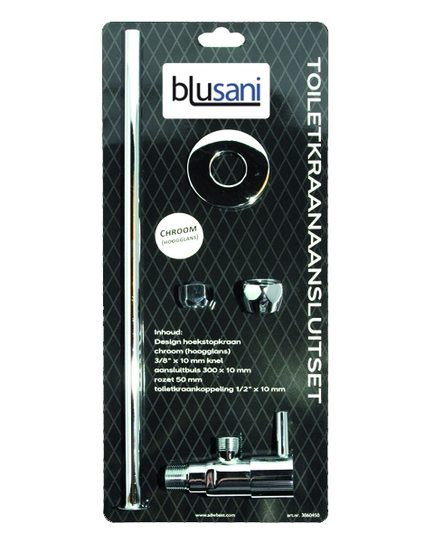Σύνδεση βρύσης τουαλέτας Blusani χρώμιο BT01101