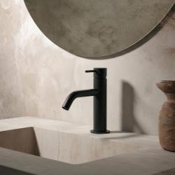 Waterevolution Flow μπαταρία νιπτήρα μαύρο ματ T110PR