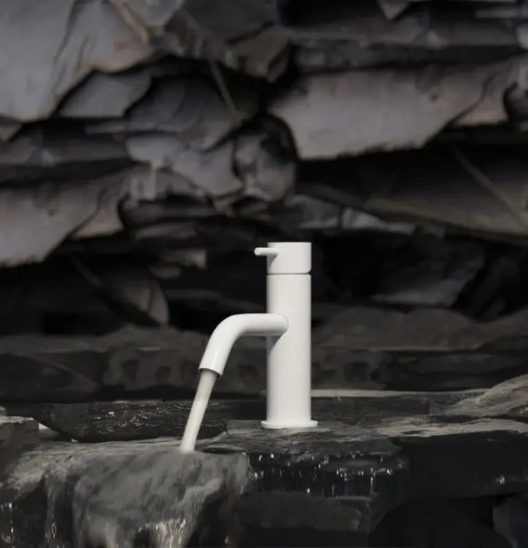 Waterevolution Flow βρύση νιπτήρα ματ λευκό T110BR