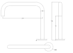 Water Evolution Flow 2-οπών μπαταρία νιπτήρα χρωμέ T112H01