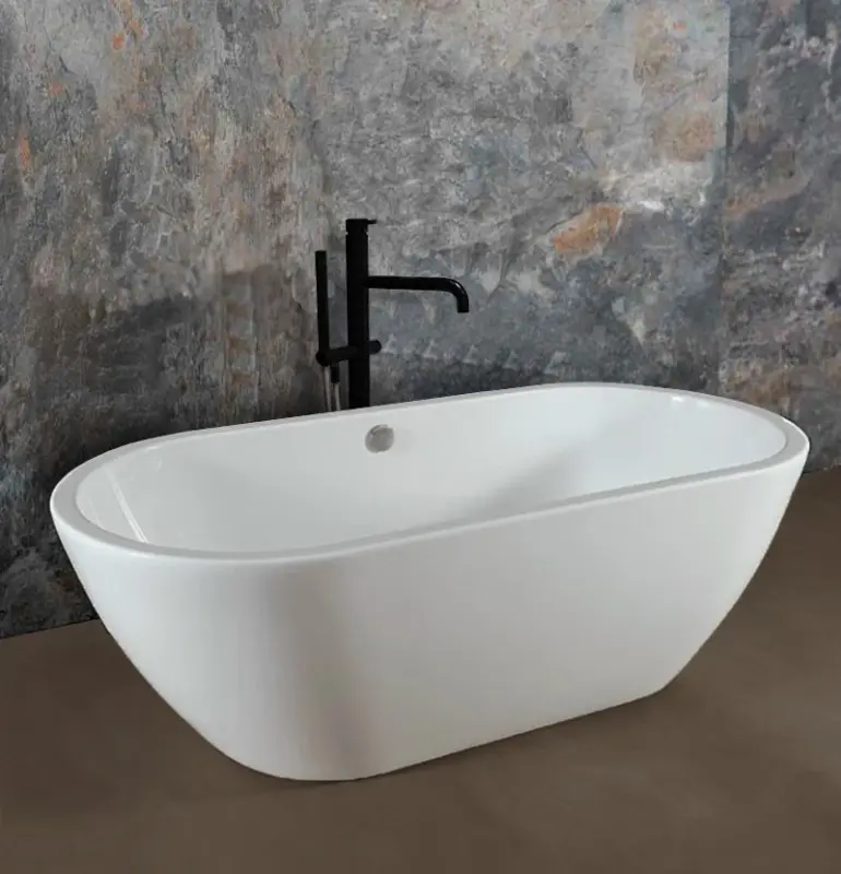 WaterEvolution Flow ελεύθερη μπαταρία μπανιέρας με τηλέφωνο ντους μαύρο ματ T133PR