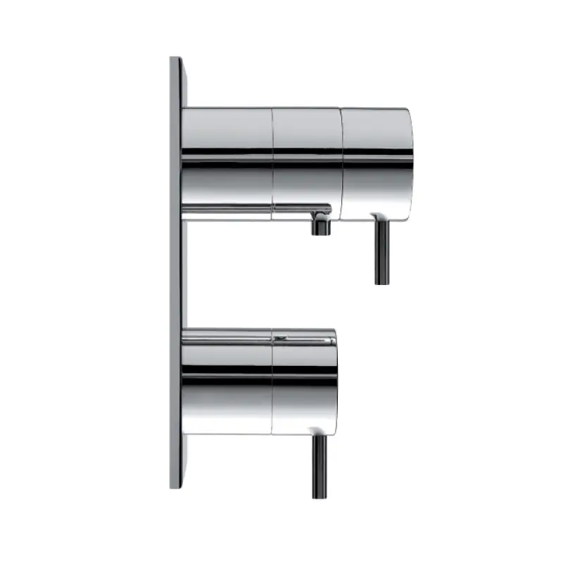 WaterEvolution Flow εντοιχισμένος θερμοστάτης ντους με 3 εξόδους ματ λευκό T136TBBR.