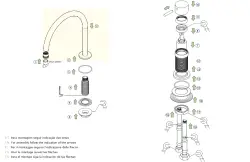 WaterEvolution Flow 2-οπών μπαταρία νιπτήρα ματ λευκό T112UBR