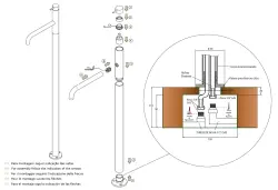 WaterEvolution Flow αυτόνομη μπαταρία νιπτήρα ματ λευκό T113BR
