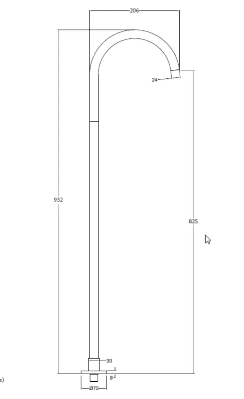 Επαναστατική μπαταρία νιπτήρα Waterevolution Flow, ελεύθερης τοποθέτησης, στόμιο χρωμίου T167701.