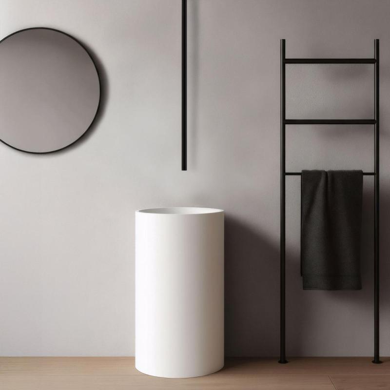 Εξέλιξη νερού Flow οροφής μπαταρία νιπτήρα στόμιο ματ μαύρο T1678PR