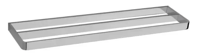 Waterevolution Deep διπλή κρεμάστρα πετσετών 60 cm χρώμιο A212D01