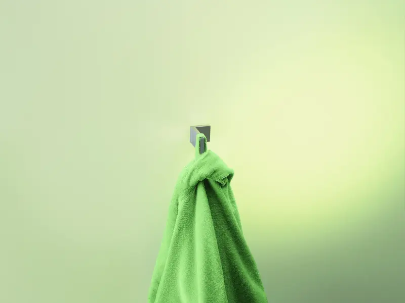 Ουάτερεβολούσιον Ντιπ άγκιστρο πετσέτας ματ λευκό A250BR