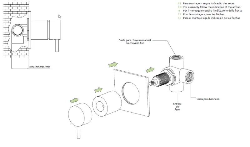 WaterEvolution Flow ingebouwde 2-weg omsteller matzwart met ronde rozet T1482SPR

Μετάφραση naar σύγχρονα ελληνικά:

WaterEvolution Flow εντοιχισμένος 2-δρόμων διανομέας μαύρο ματ με στρογγυλ