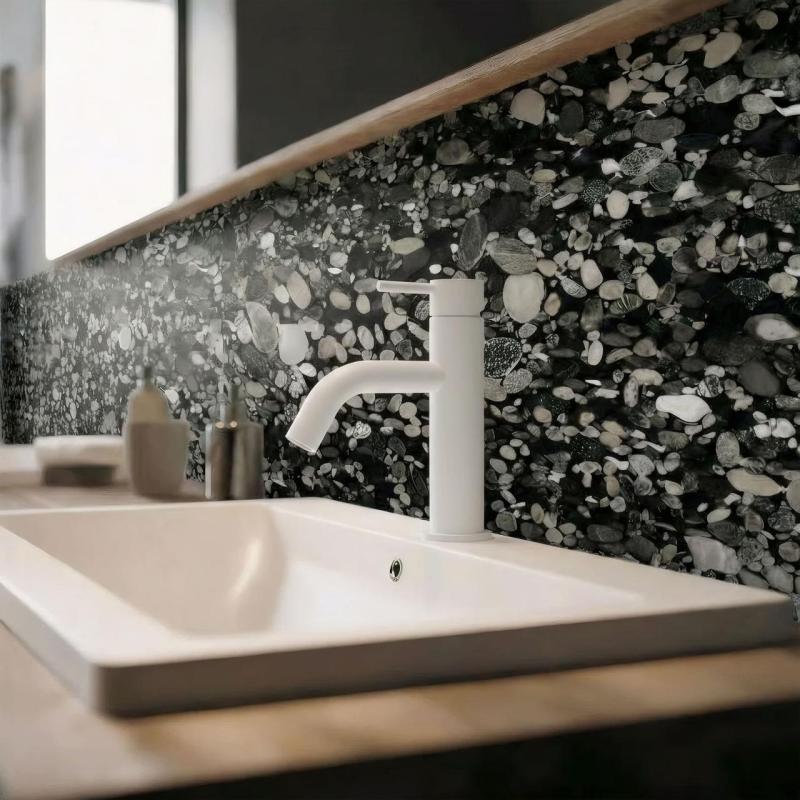 Waterevolution Flow βρύση νιπτήρα σε ματ λευκό χρώμα  T1101ABR