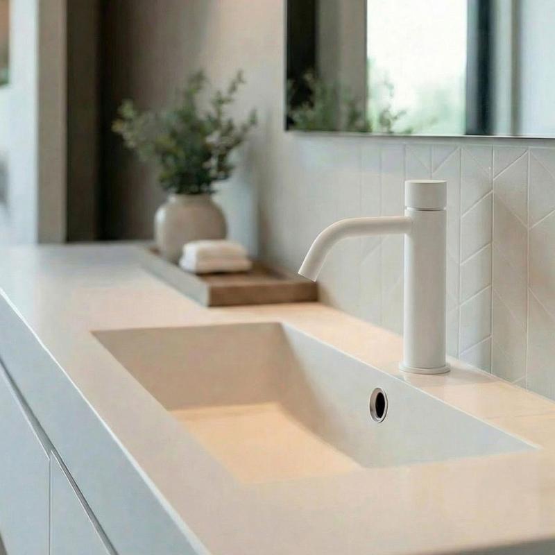 Καταρράκτης Waterevolution Flow Βρύση αυτοκλειόμενη ματ λευκό T110TPBR