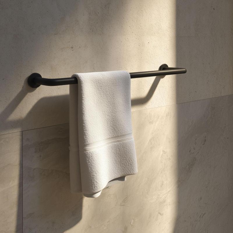 Ο κάτοχος πετσέτας Waterevolution flow 35cm ματ μαύρο A111PR