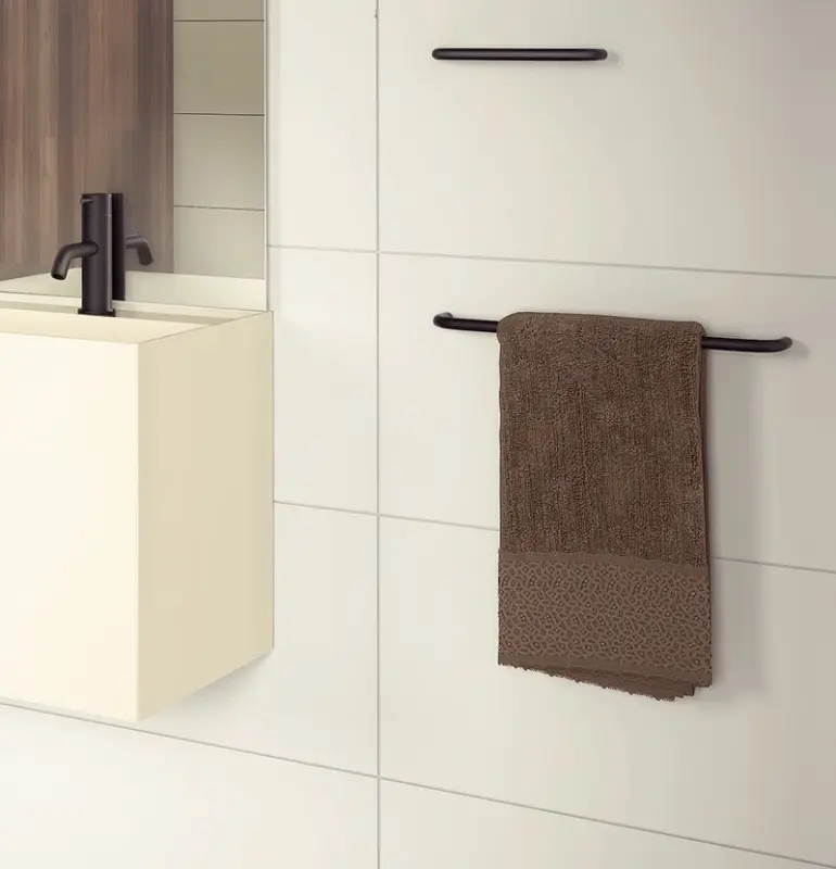 Waterevolution flow πετσετοθήκη 60cm μαύρο ματ A112PR