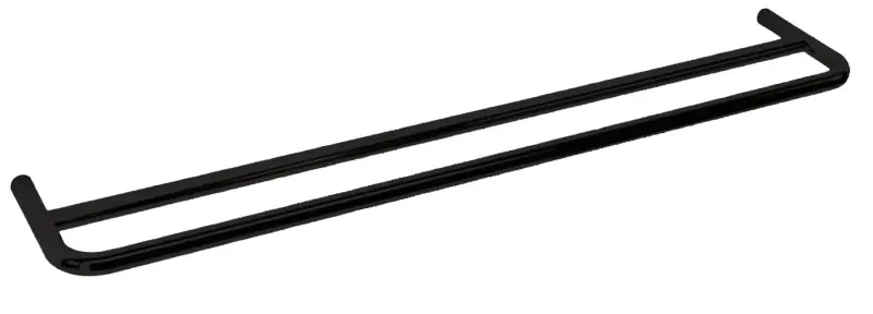 Waterevolution flow διπλή κρεμάστρα πετσετών 60cm μαύρο ματ A112DPR