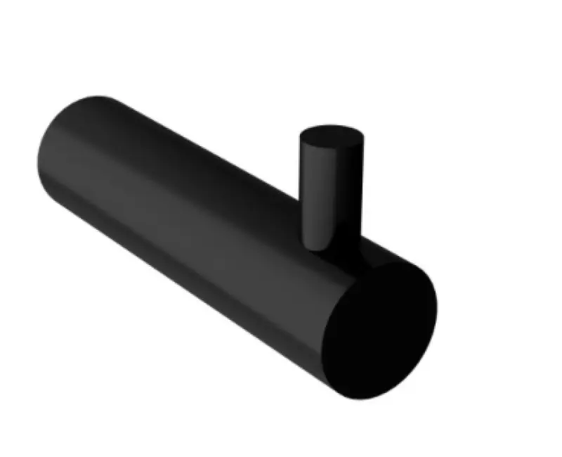 Waterevolution Flow μαύρο ματ άγκιστρο πετσέτας A150PR