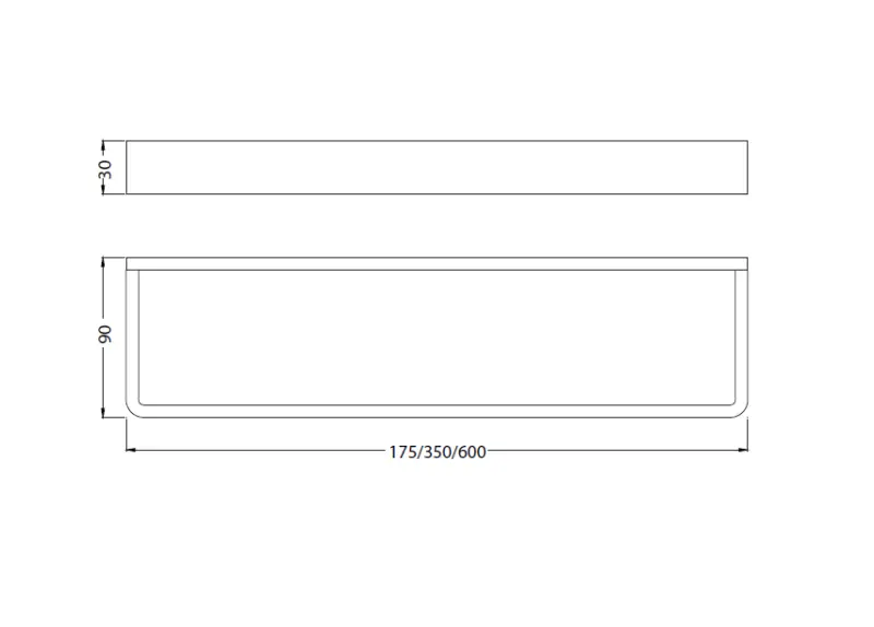 WaterEvolution Deep πετσετοθήκη 17,5 cm ματ λευκό A210BR