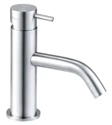 Waterrevolution Flow χαμηλή βρύση νιπτήρα ανοξείδωτο ατσάλι T110IE