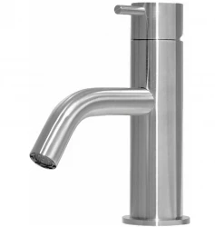 Waterrevolution Flow χαμηλή βρύση νιπτήρα ανοξείδωτο ατσάλι T110IE