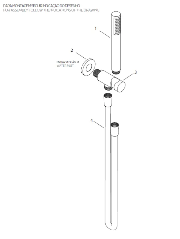 Waterevolution Flow σετ μπάνιου με σύνδεση τοίχου, εξ ολοκλήρου από ανοξείδωτο ατσάλι T1621IE