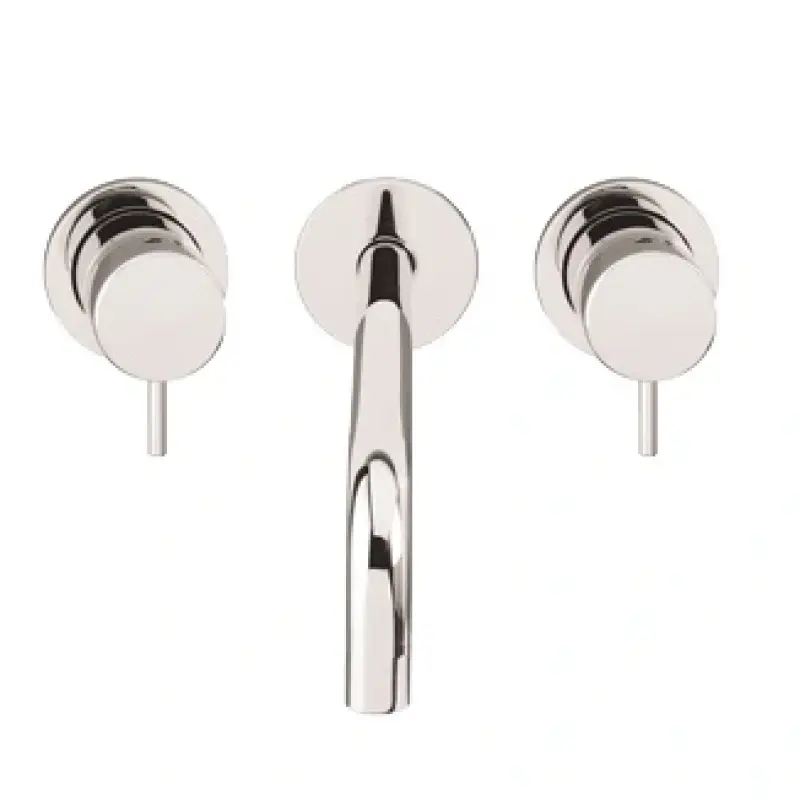 Waterevolution Flow 3-οπών Εντοιχισμένη Βρύση Νιπτήρα Χρώμιο με έξοδο 21 cm T1163F01-21