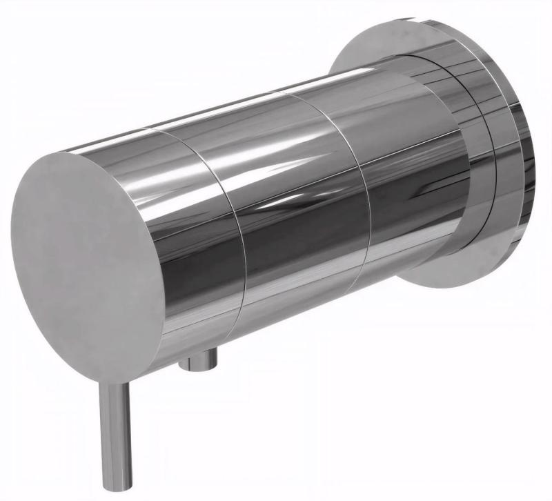 Waterevolution Flow ενσωματωμένος θερμοστάτης ντους στρογγυλή ροζέτα χρώμιο T142TB01