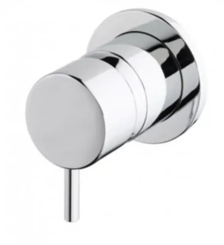 WaterEvolution Flow εντοιχισμένος 3-οδών διανομέας στρογγυλή ροζέτα χρώμιο T1483S01