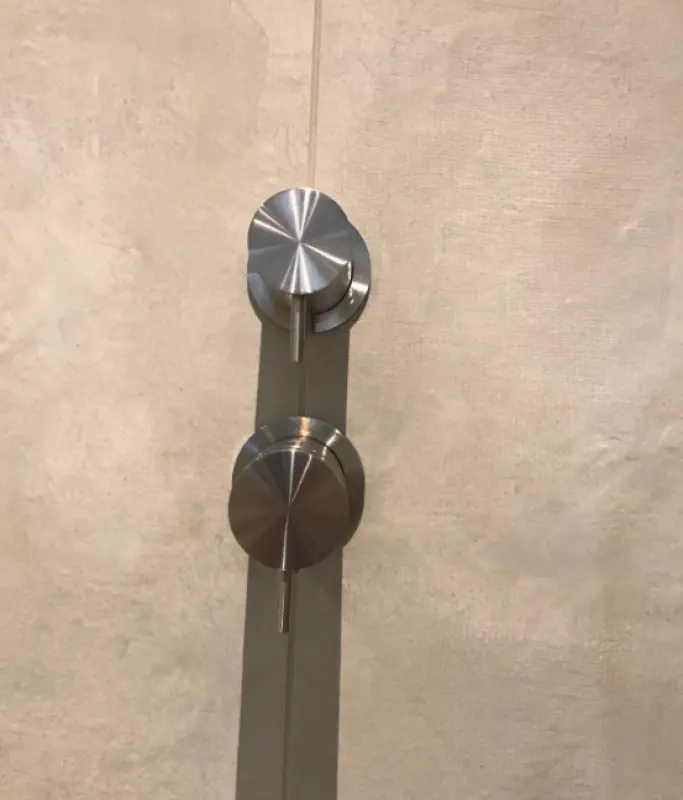 Waterevolution Flow ενσωματωμένος θερμοστάτης ντους με 2 εξόδους, εξ ολοκλήρου από ανοξείδωτο ατσάλι 1208852642