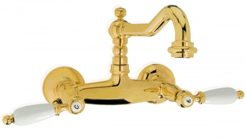 PB κλασική μπαταρία τοίχου με λευκές λαβές Χρώμιο 1208854172