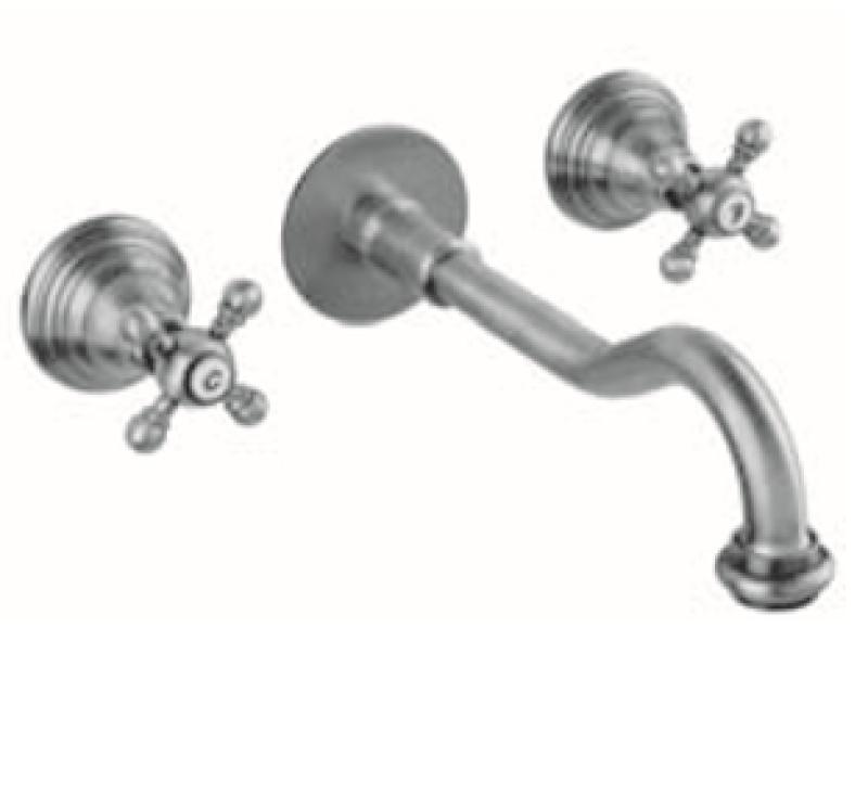 PB κλασική εντοιχιζόμενη μπαταρία τοίχου με αστέρια χειρολαβές 25 εκ. προεξοχή ανοξείδωτο ατσάλι 1208855132