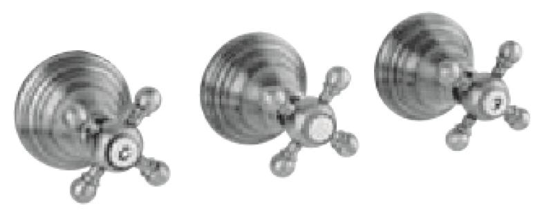 PB κλασικό εντοιχισμένο σετ ντους δύο δρόμων με εκτροπέα και αστέρια κουμπιά Χρώμιο 1208855362