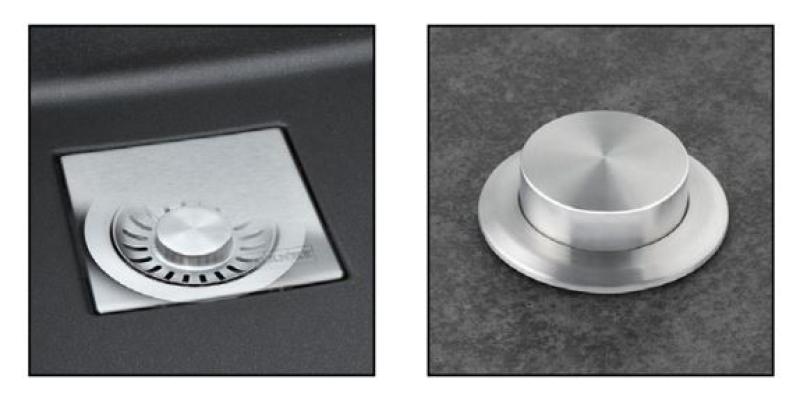 Franke Kubus KNG 110.62 νεροχύτης 72x42 γκρι γρανίτης εντοιχιζόμενος με τρύπα για βρύση 125.0512.518