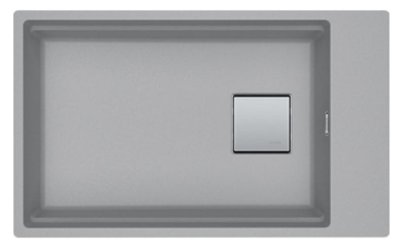 Franke Kubus KNG 110.62 νεροχύτης 72x42 γκρι γρανίτης εντοιχιζόμενος με τρύπα για βρύση 125.0512.518